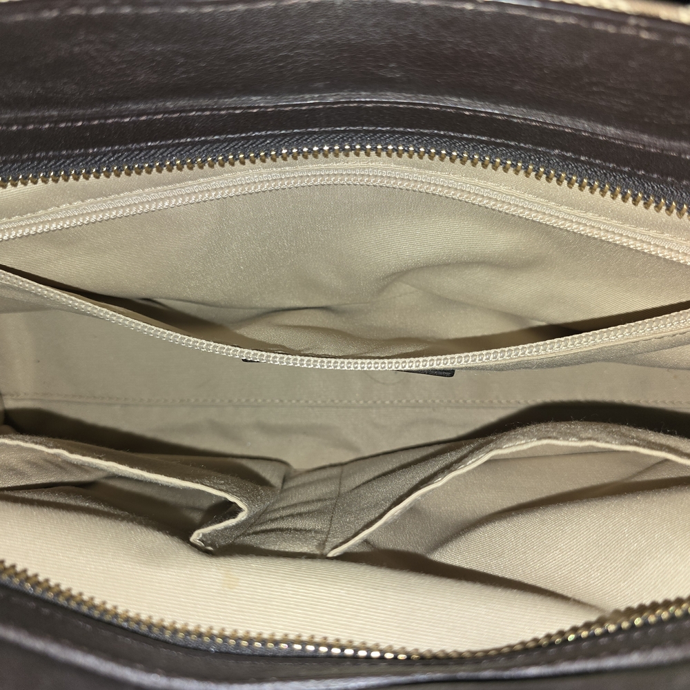 Coach Brown and Tan Legacy Bag and Matching Wallet - Picture 10 of 12